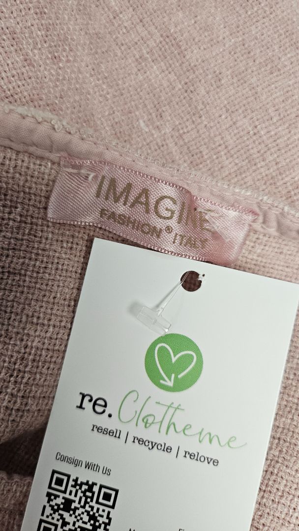 Imagine Italy Pink Linen Blend Top (16)