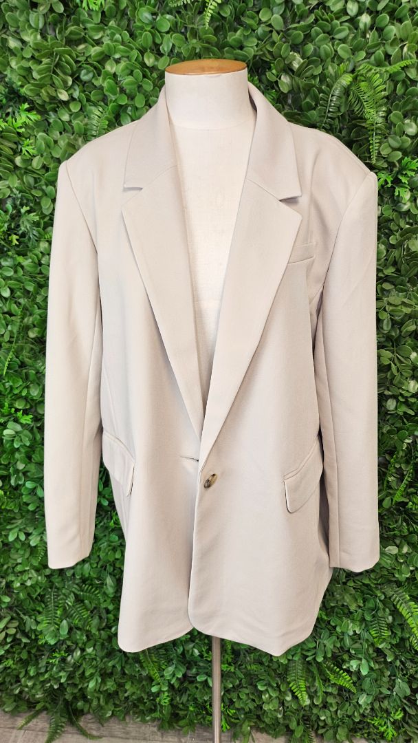 Abercrombie & Fitch Putty Boyfriend Blazer (16-18)