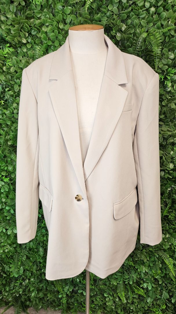 Abercrombie & Fitch Putty Boyfriend Blazer (16-18)