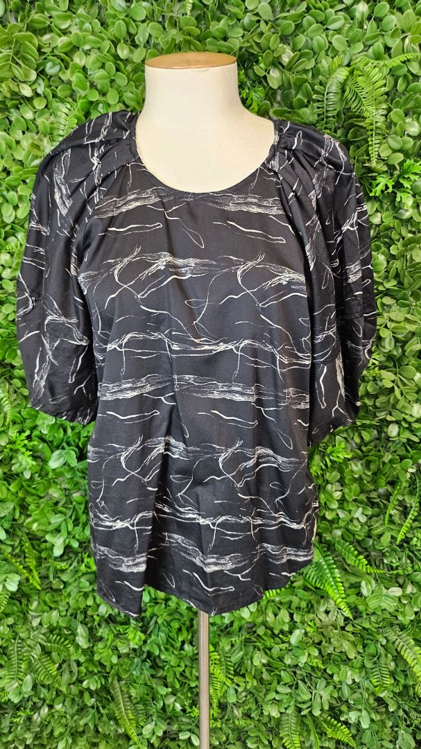 Loughlin Marble Puff Sleeve Top (10)
