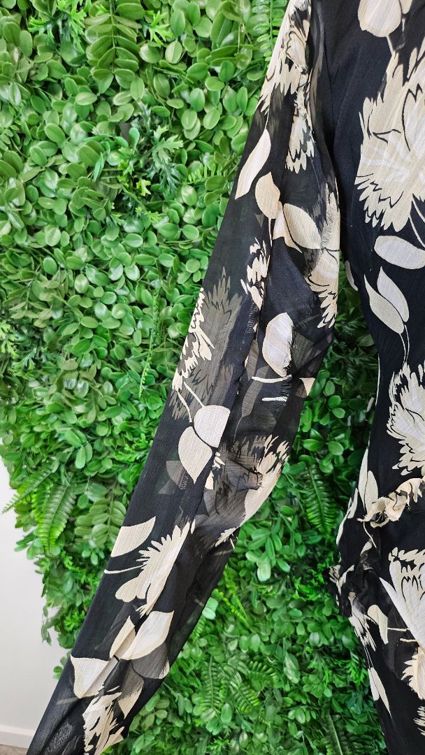 Warehouse Print Kara Rose Dress BNWT (8-10)