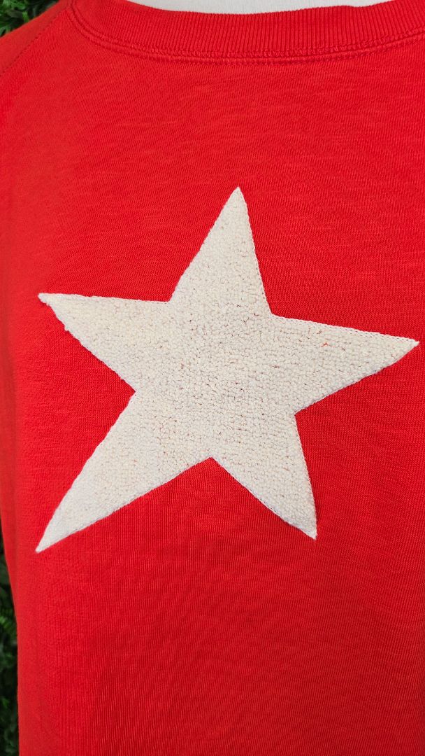 Stella+Gemma Red Crew Neck Top (10)