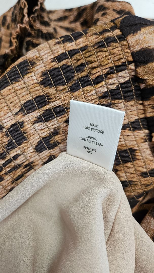 Witchery Animal Shirred Midi Dress (14)