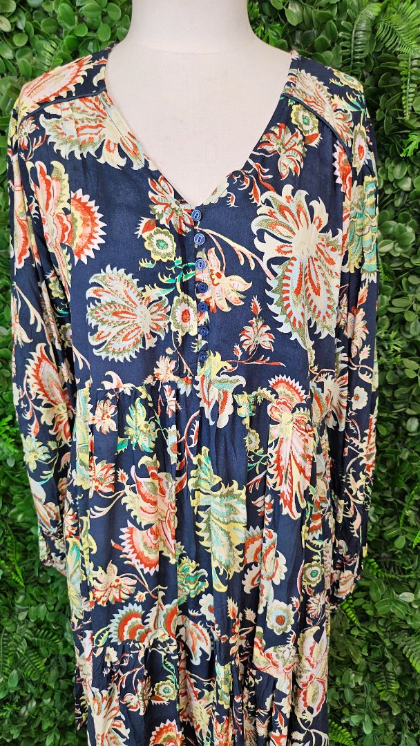 Jaase Print Boho Dress BNWT (14-16)