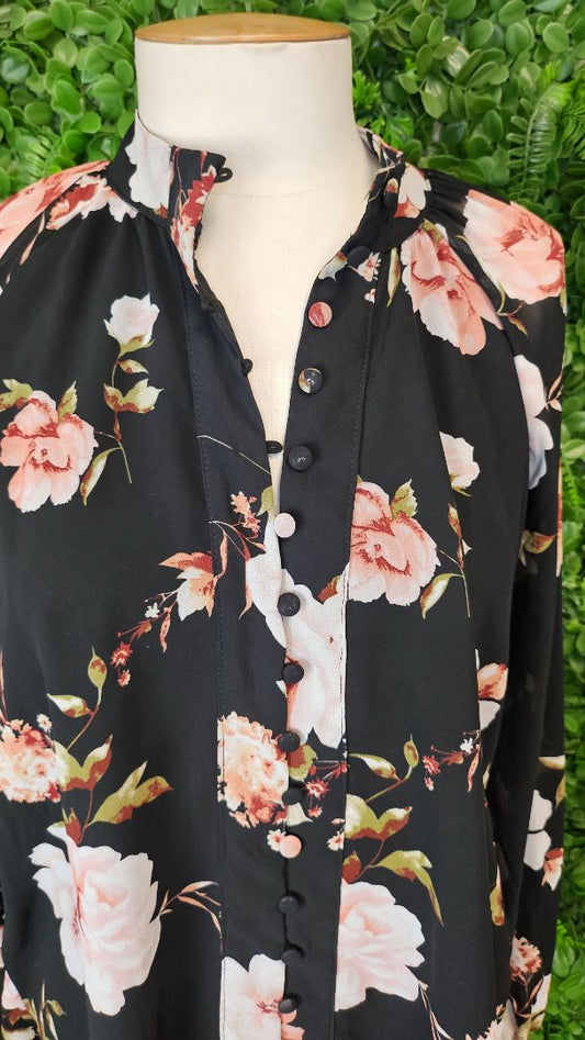 Vine Apparel Print Lightweight Blouse (14)