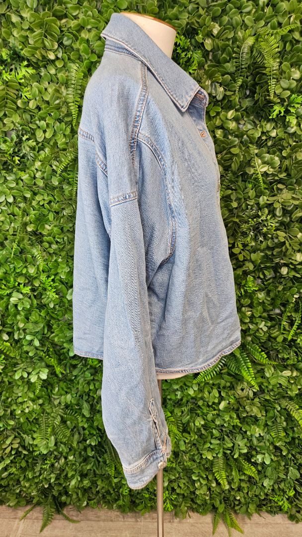 Oat Blue Oversized Denim Jacket (14-16)