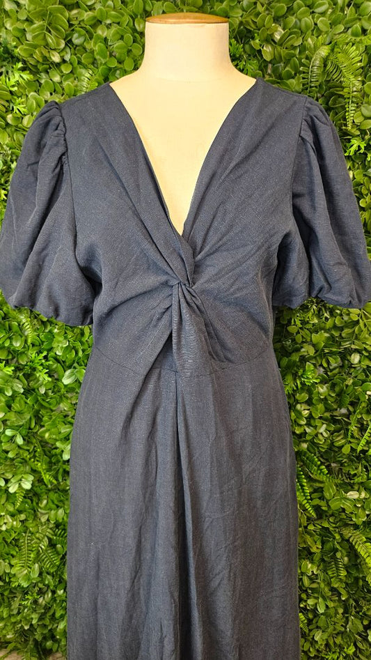 Drama The Label Navy Twist Dress (10)