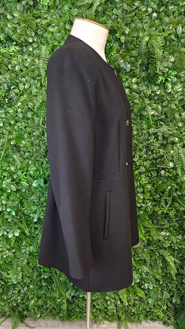 Zara Black Longline Coat (14)