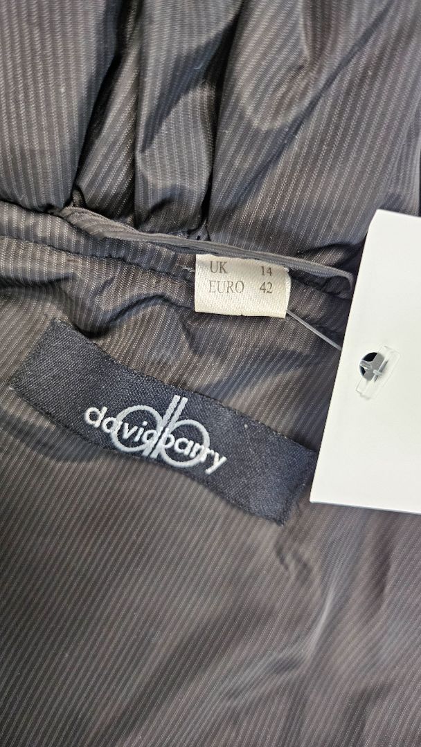 David Barry Black Ruched Coat (12)