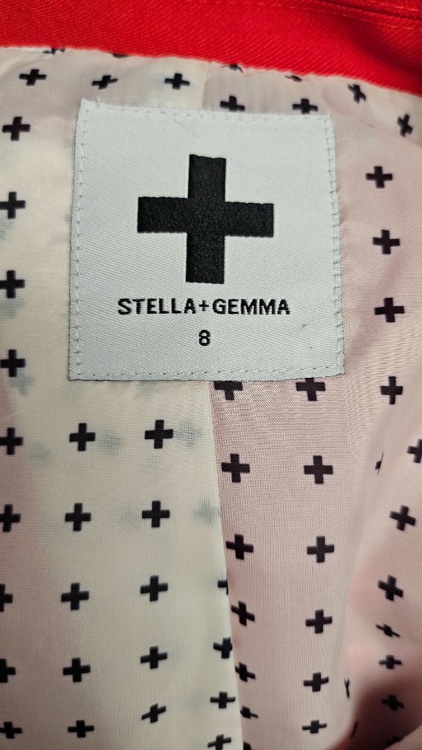 Stella+Gemma Red Boyfriend Blazer (8-10)