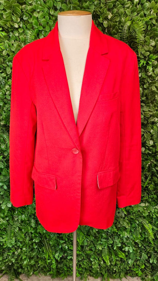 Stella+Gemma Red Boyfriend Blazer (8-10)