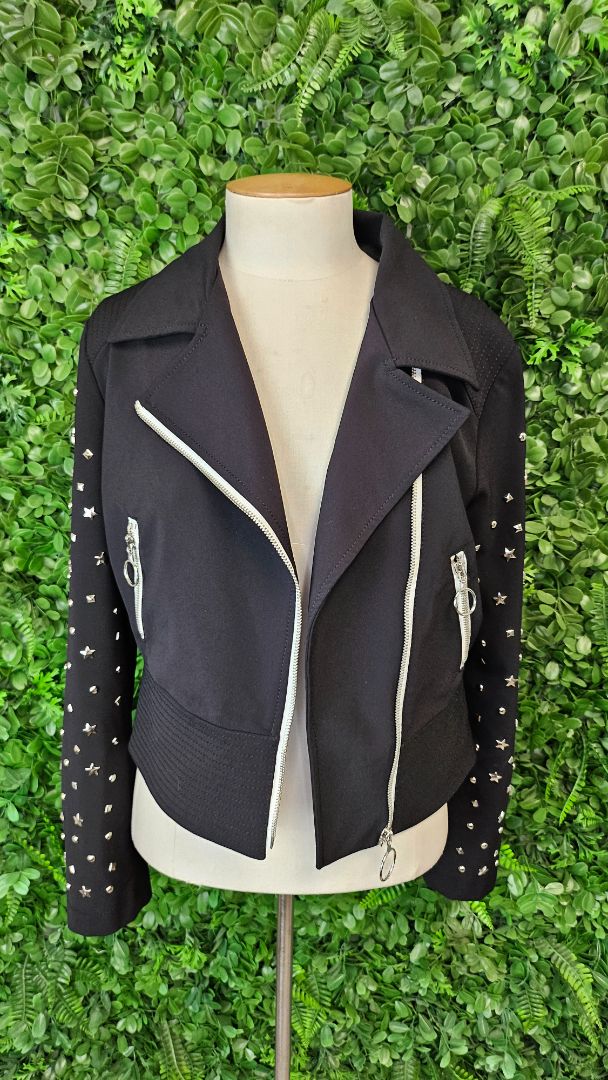 Denny Rose Black Stud Star Jacket (10)