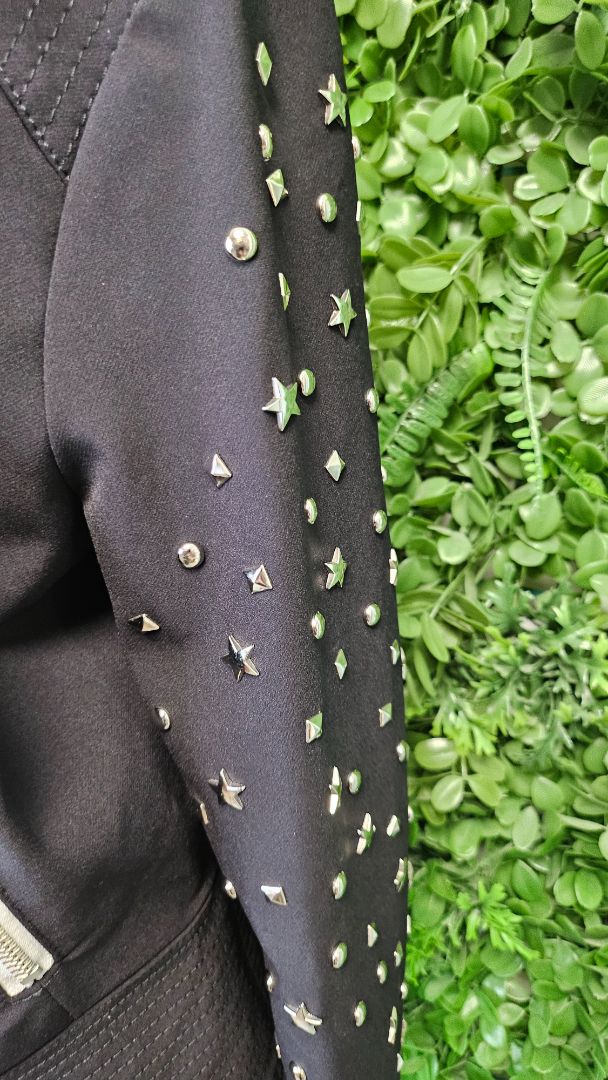 Denny Rose Black Stud Star Jacket (10)