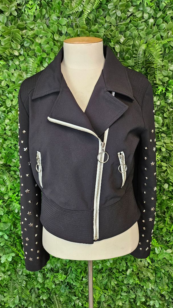 Denny Rose Black Stud Star Jacket (10)