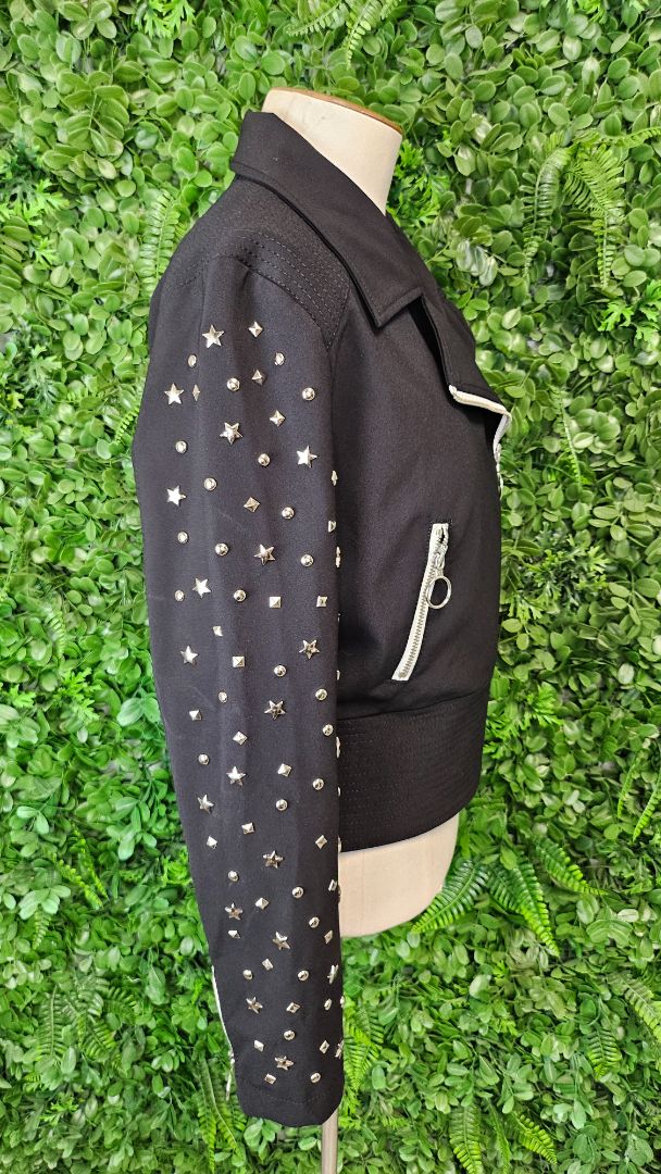 Denny Rose Black Stud Star Jacket (10)