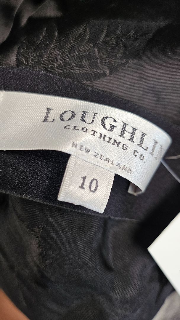 Loughlin Black Sateen Skirt (10)