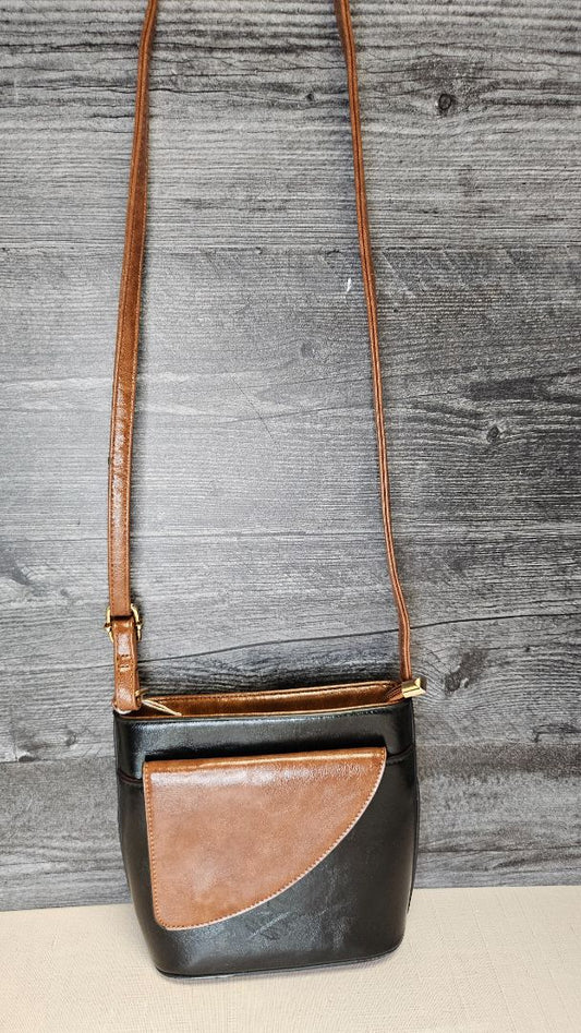 Unknown Black/Brown Crossbody Bag (20cmx19x7cm)