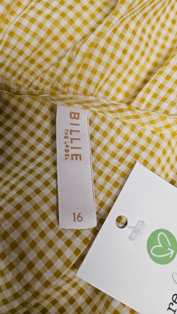 Billie The Label Yellow Shirred Top (16)