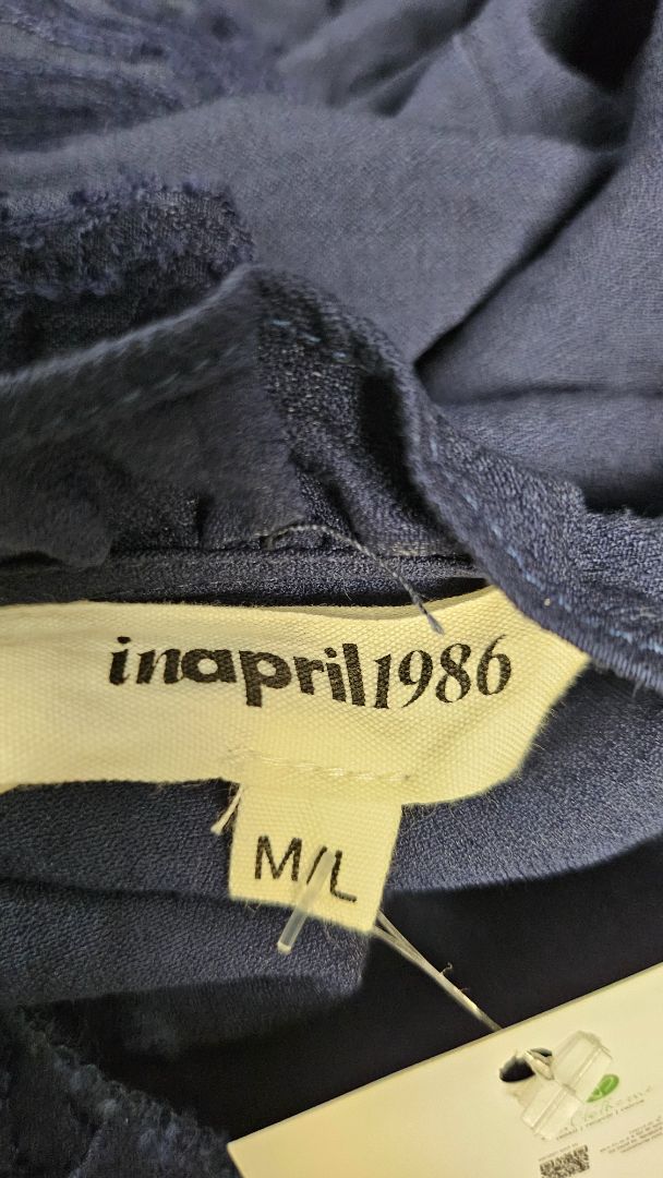 InApril1986 Navy Embroidered Shirt (12)