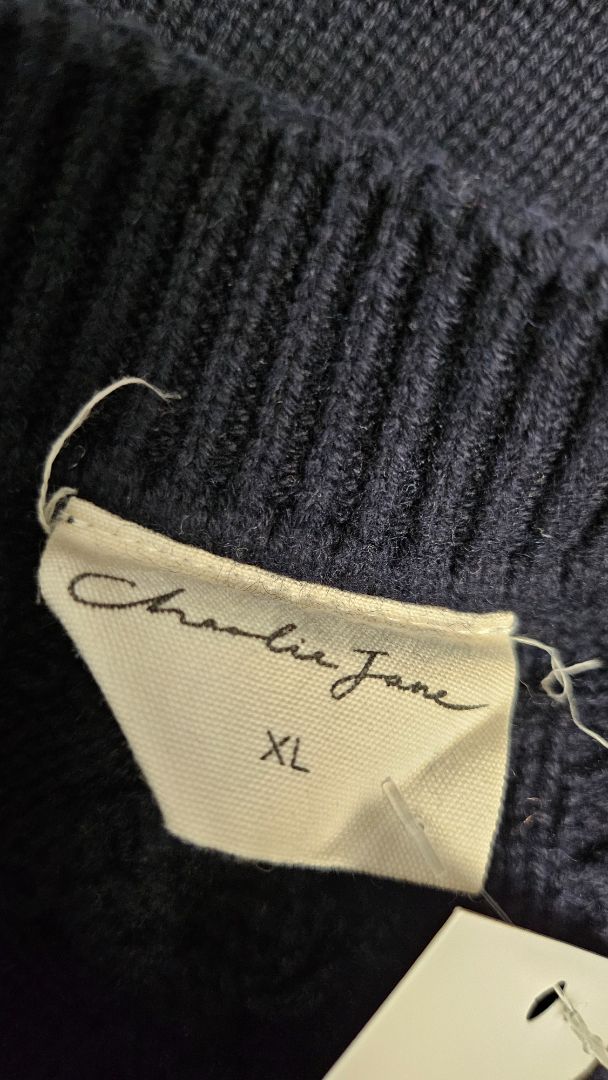 Charlie Jane Ink Cable Knit (12-14)