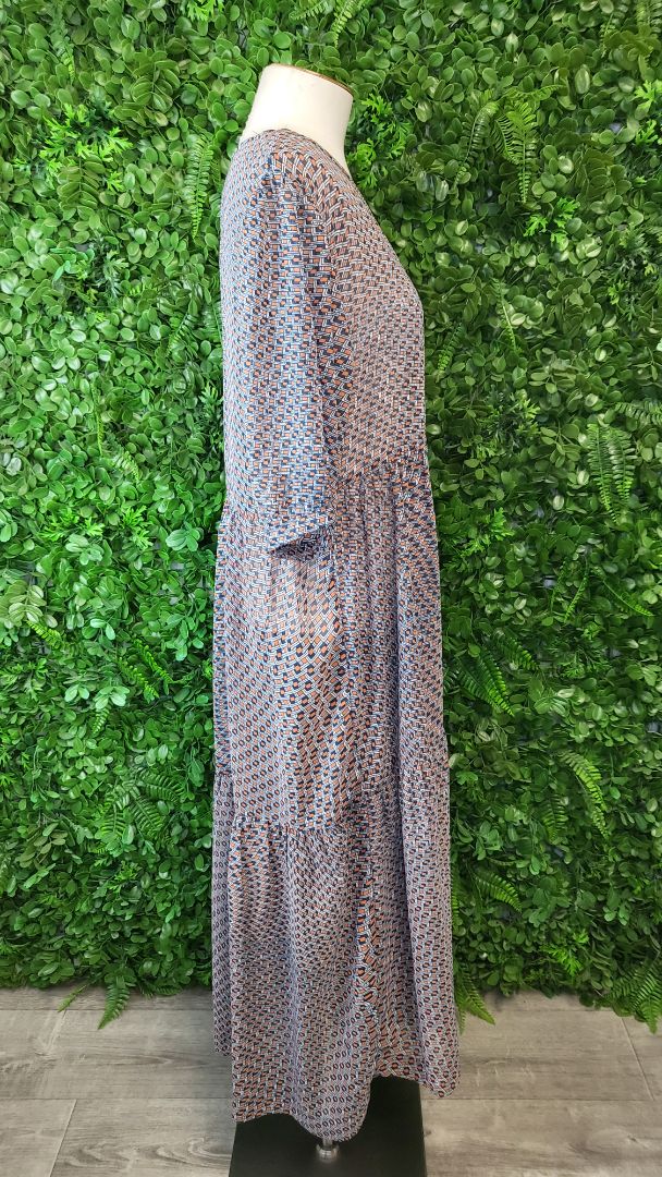 X Lab Print Tiered Dress (14)