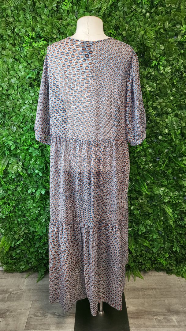 X Lab Print Tiered Dress (14)