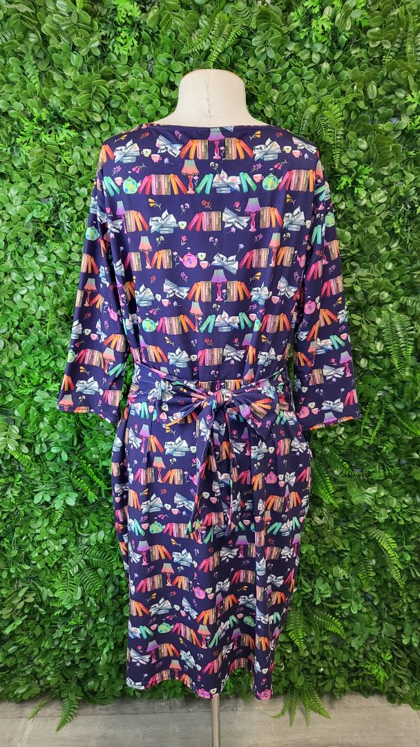 Popsy Print Book Dress BNWT (18)