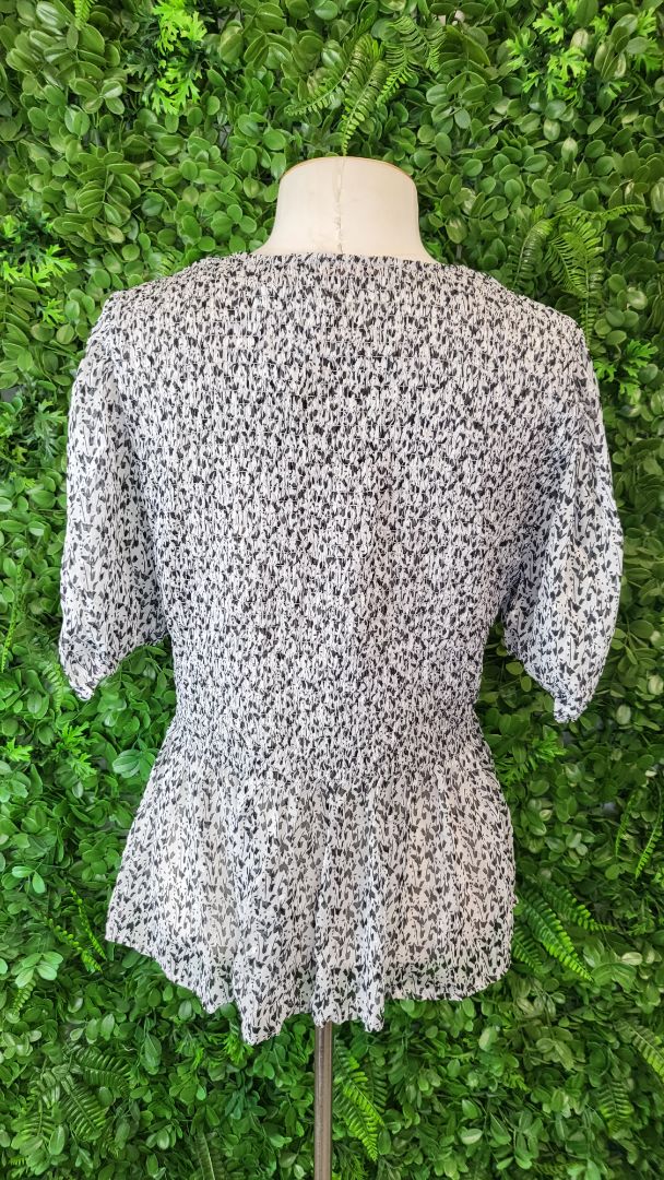 Billie The Label Pattern Shirred Top (16)