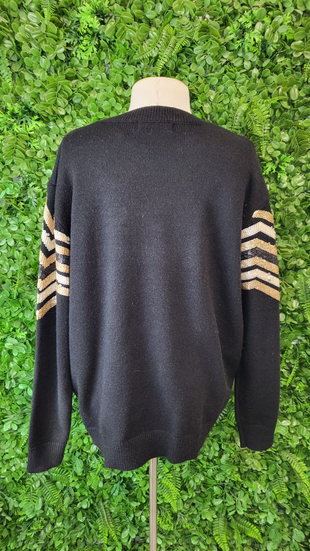 Eb & Ive Black Sequin Knit (14)