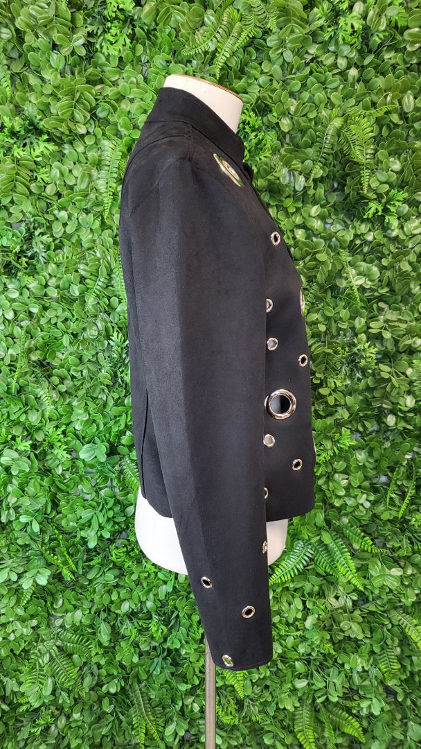 Joseph Ribkoff Black Eyelet Jacket (12)