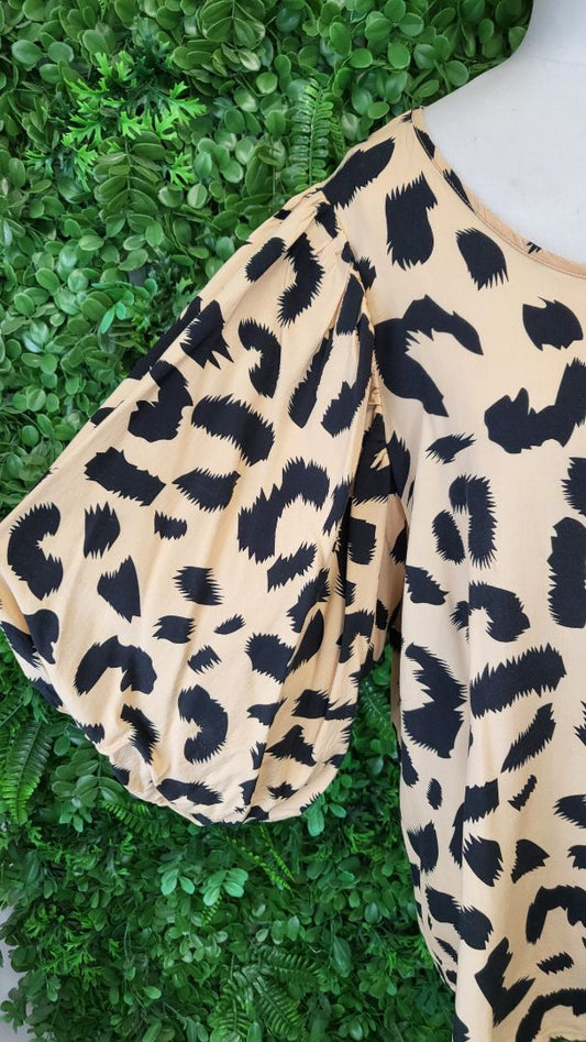 New U Collection Animal Puff Sleeve Top (16)