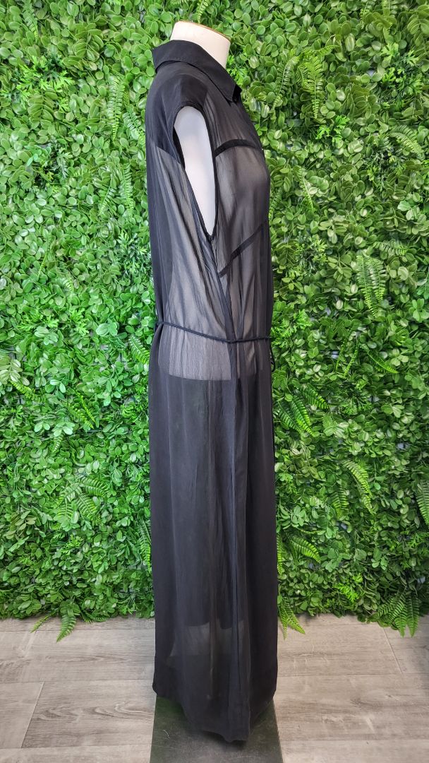 Company Of Strangers Black Silk Shirt Dress (14)