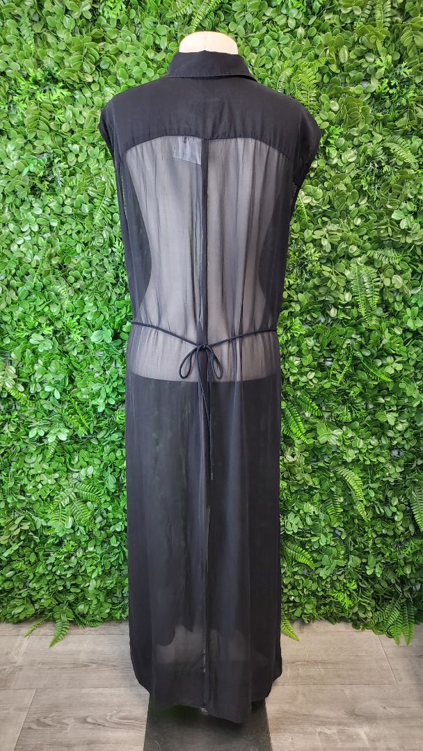 Company Of Strangers Black Silk Shirt Dress (14)