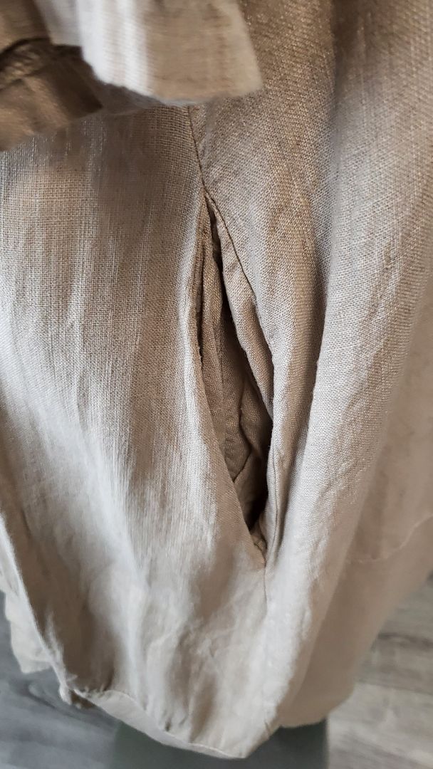 Donna Donna Natural Linen Dress (16)
