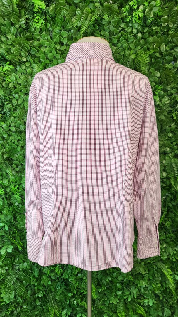 RM Williams Red Check Fitted Shirt (14-16)