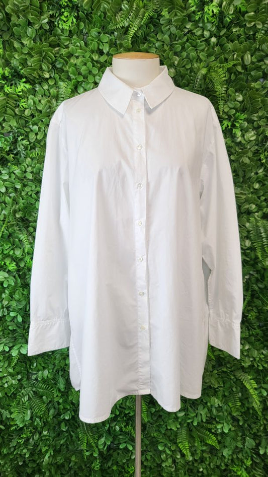Caroline Sills White Boyfriend Shirt (14)