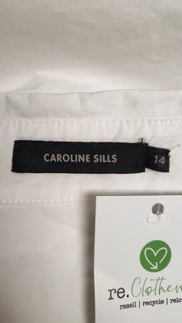 Caroline Sills White Boyfriend Shirt (14)