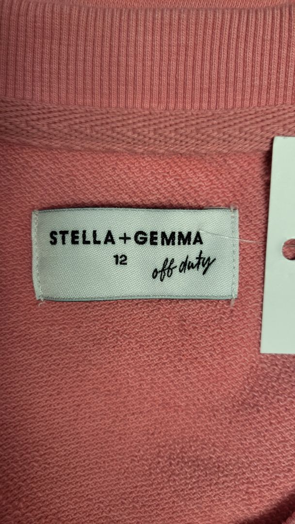 Stella Gemma Pink Crew Neck Top (12)