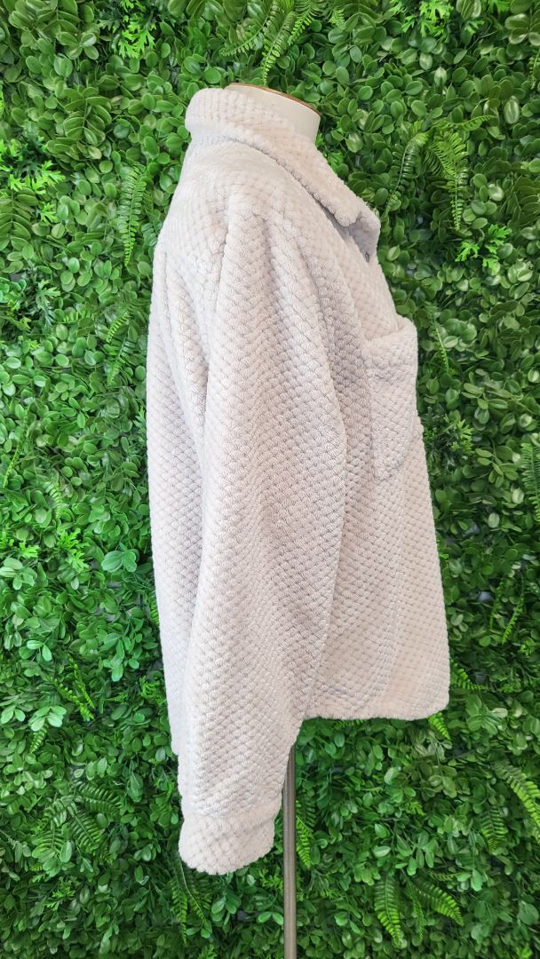 Dylan Beige Teddy Shacket (10-12)