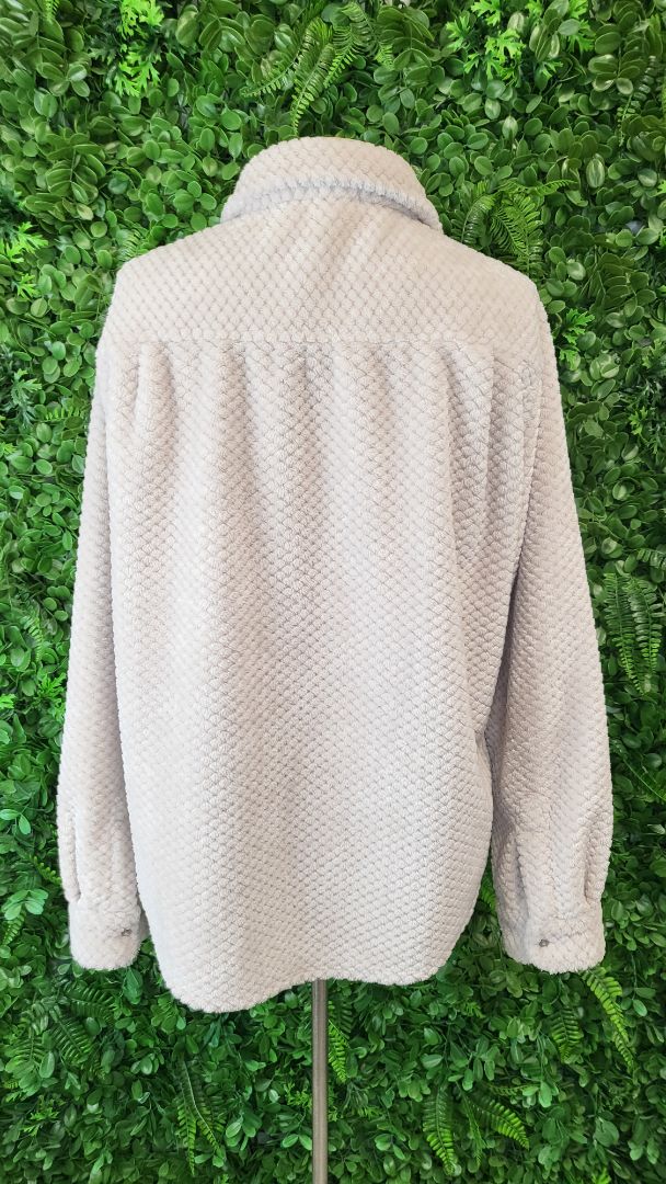 Dylan Beige Teddy Shacket (10-12)