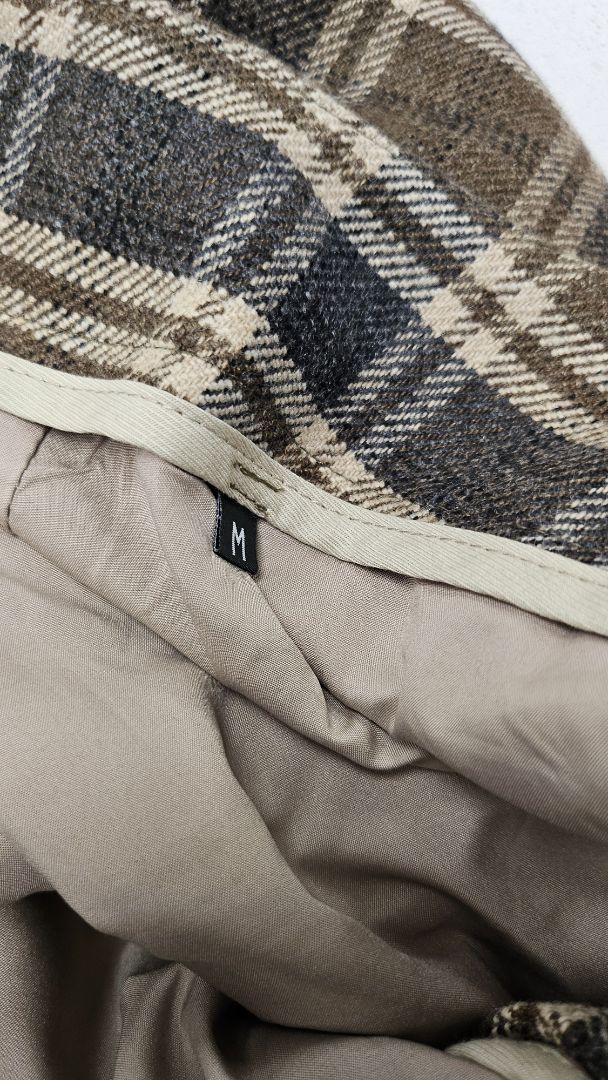 Hannes Roether Check Wide Leg Pant (M)