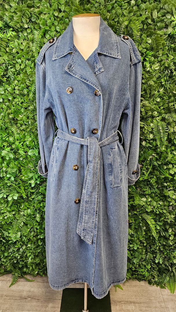 Isle of Mine Blue Denim Trench (10)
