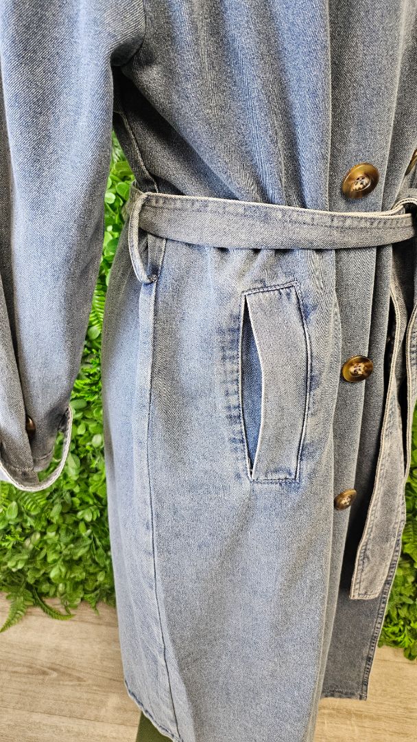 Isle of Mine Blue Denim Trench (10)