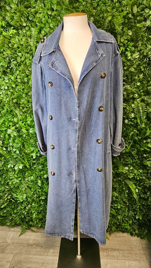 Isle of Mine Blue Denim Trench (10)