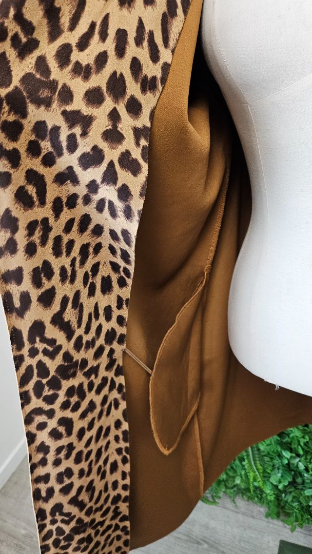 Zara Brown Leopard Print Duster (12)