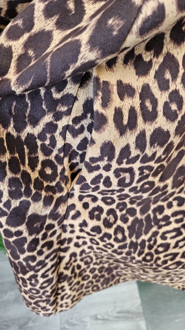 Zara Brown Leopard Print Duster (12)