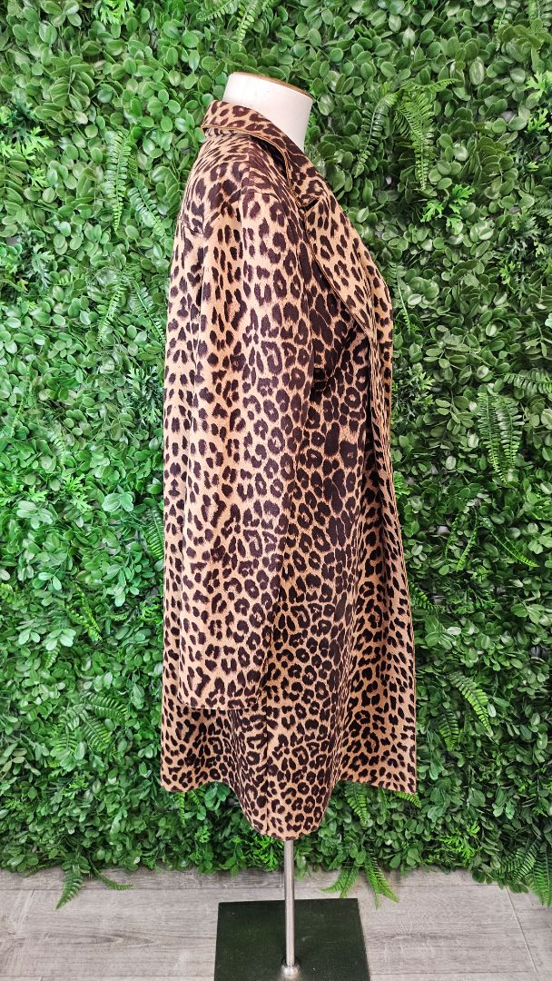 Zara Brown Leopard Print Duster (12)