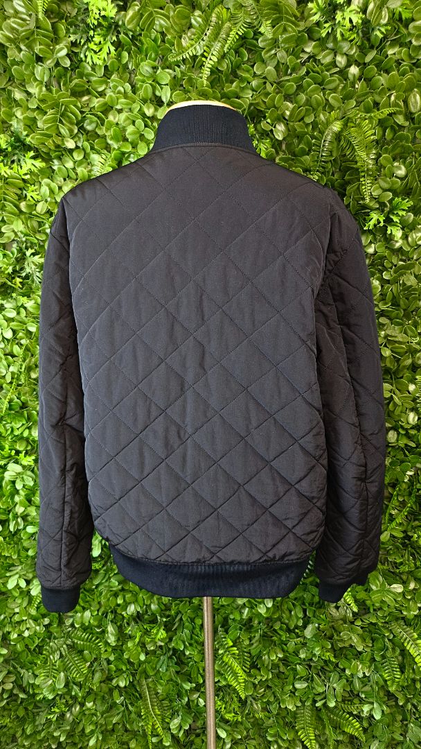 Night Swimming Navy/Khaki Quilted Rev Jacket (10-12)
