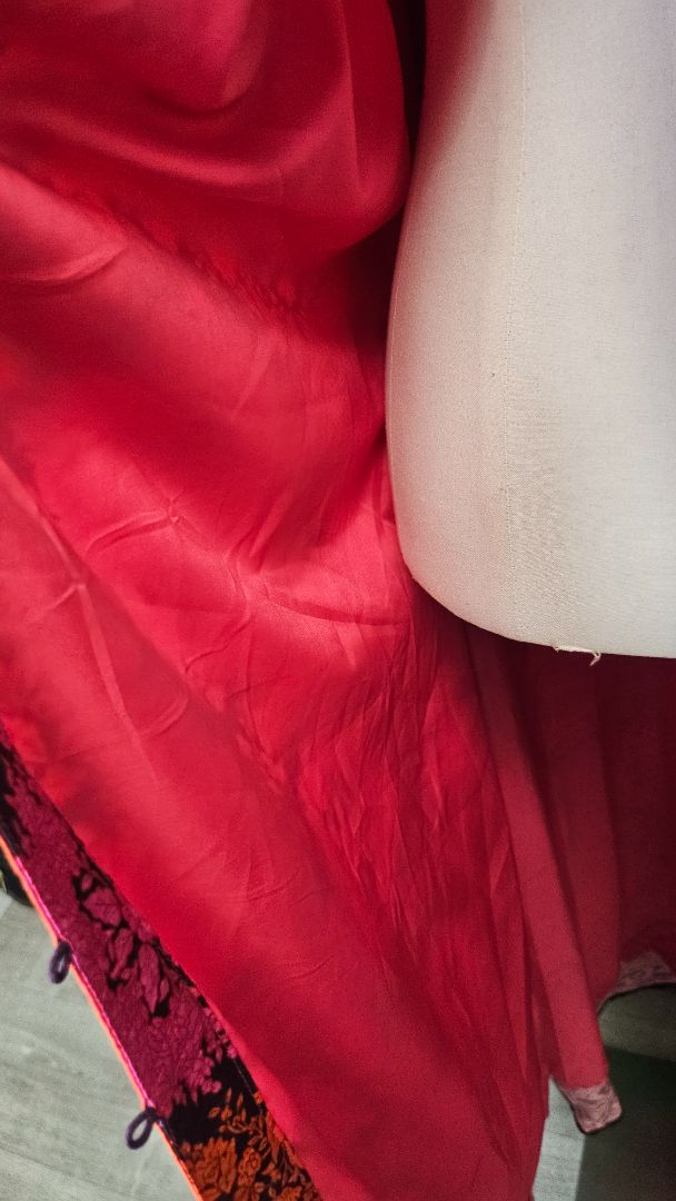 Unknown Pink/Orange Print Maxi Dress (16-18)