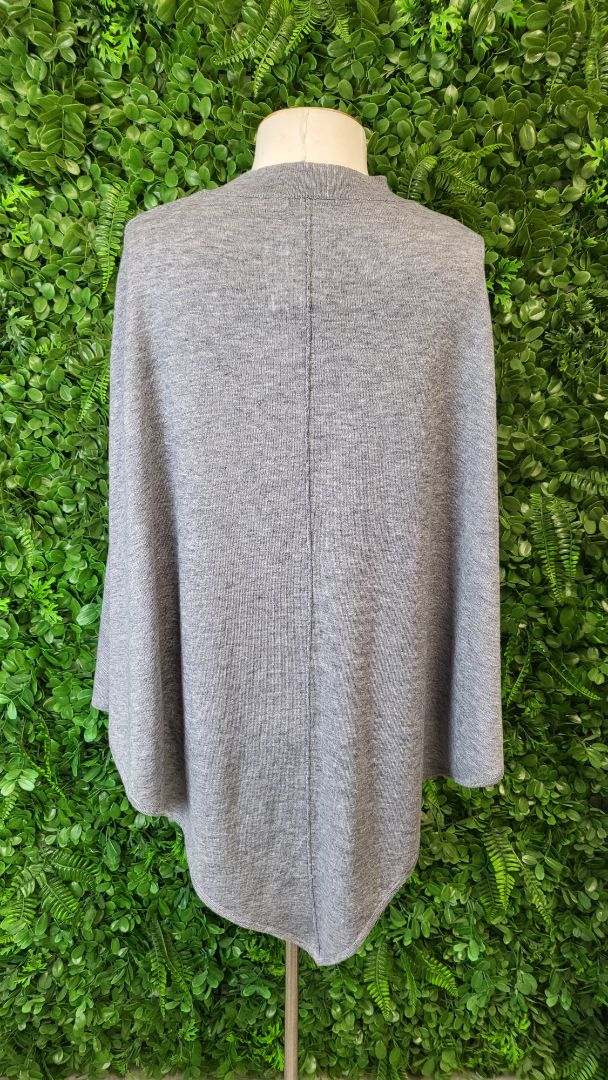 Storm Gray Merino Blend poncho (12)